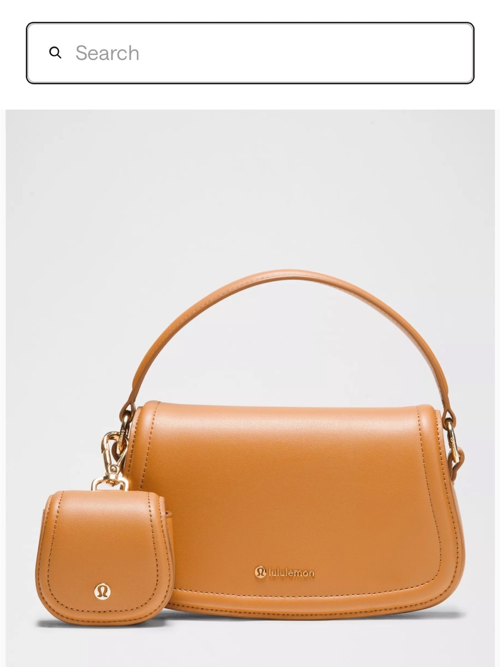 lululemon athletica Cactus “Leather” Mini Bag with Mini Pouch NWT